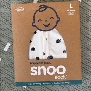 Happiest Baby Snoo Sack - White with Black Dots